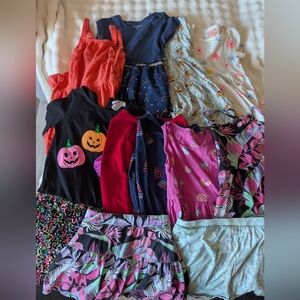 Girls Dress & Skirt Bundle Size 6/7 7/8& 10 | Cat & Jack, Epic Threads, Pokémon